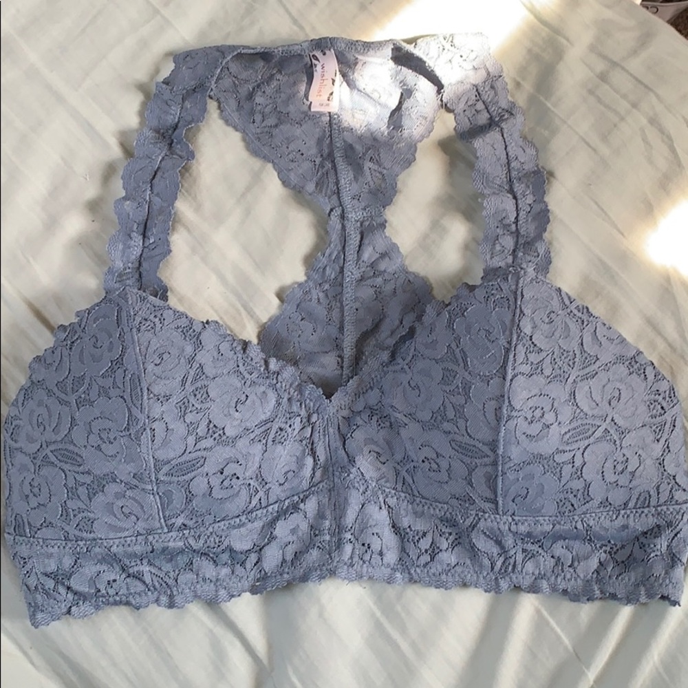 grey-blue bralette